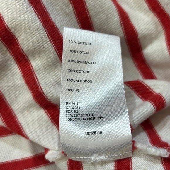 Anthropologie Maeve Rochelle Striped Red White Tee Dress sz S - Picture 10 of 11